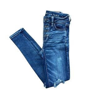 American Eagle Hi-Rise Next Level Stretch Jeggings Size 0 Short